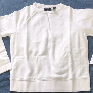 Customizable White Crew Neck Dockers Organic Sweatshirt